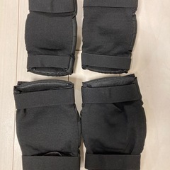 膝プロテクター 肘プロテクター バイク 伸縮性 通気性 アウトドア ひざ当て オートバイ 自転車 バイク用 パッド 耐衝撃 通気性 防風性 4点セット (XL) 2セットの画像