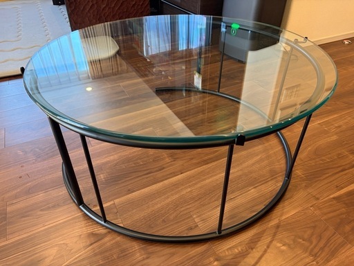 HUKLA】フクラ リビングテーブル ガラステーブル TMRB Lサイズ