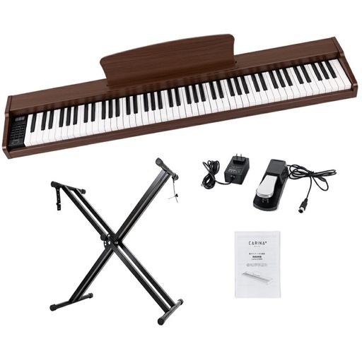 電子ピアノ 88鍵盤 スタンド・ペダル付き