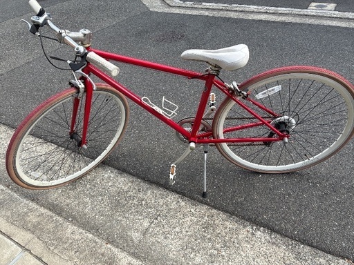 中古自転車　赤　サカモトテクノ　700c