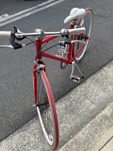 中古自転車　赤　サカモトテクノ　700c