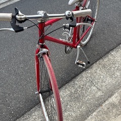 中古自転車　赤　サカモトテクノ　700cの画像