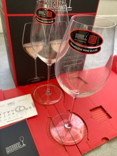 【未使用・箱付き】RIEDEL リーデル ヴェリタス シャンパーニュグラス 2脚セット