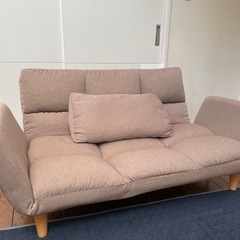 ドウシシャ　ワイドカウチソファ2人掛けの画像