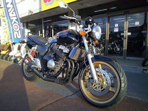 NO.5624　ＣＢ４００Ｓｕｐｅｒ　Ｆｏｕｒ　ＶＴＥＣ　ＳＰＥＣ２　ＥＴＣ付き　モリワキショート管　タンデムバー　ブラック　☆彡