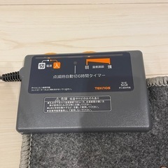 ホットカーペット TEKNOS 1.5畳用カーペット (125×180cm) TWA-1500Bの画像