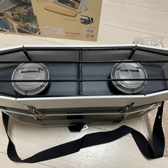 PRIMUS ONJA 外箱は傷あり、中身は未使用品です！木のテーブルも未使用品 キャンプのコンロに！2口コンロ便利^_^の画像