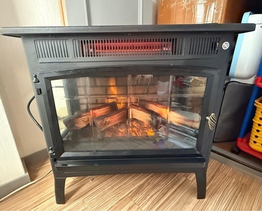 大型 暖炉型ファンヒーター DFI-5010-01 パワーヒート 炎演出 (moshi