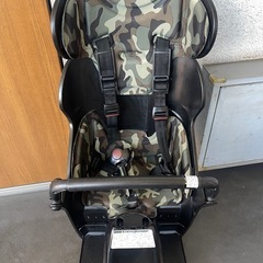ハイディー純正自転車用チャイルドシート ブラック カモフラージュカバー付きの画像