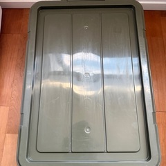 トラスコ中山(TRUSCO) コンテナ 収納ボックス ライトボックス オリーブ 24Lの画像