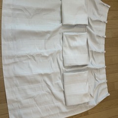 ニトリ カーテン シャーベット 100X110 【美品】 ベージュ 計4枚の画像