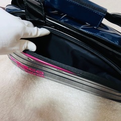 【定価12000円】新品 メンズ kasco キャスコ ゴルフバッグ ゴルフ ネイビー エナメルの画像