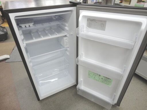 西岡店 高年式！ 美品！ 2025年製 冷蔵庫 90L AQUA AQR-9R ダークシルバー 右開き 1ドア単身 1人暮らし アクア