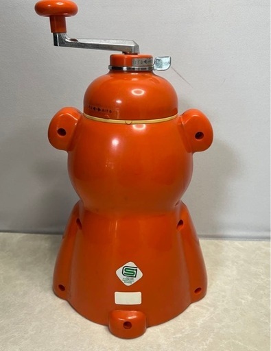 昭和レトロ　タイガー　きょろちゃん　かき氷機　オレンジ　当時物