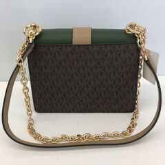 A-1225【リユースのサカイ野々市店】チェーンショルダーバッグ MICHAEL KORS ブラウン/グリーン ※クリーニング済みの画像