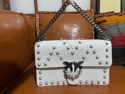 PINKO ショルダーバッグ真珠パールホワイト2way (timelesscc) 北本の  