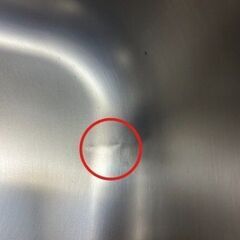 シンク ステンレス B品 台所 キッチン 簡易 流し台 屋台 BBQ アウトドア用品 (60x40cm) ②の画像