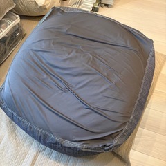 無印良品 体にフィットするソファ 本体&デニムカバー（ヒッコリー）の画像