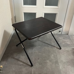  折りたたみコンパクトデスク　フレッタDBR ニトリの画像