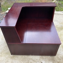 カリモク　コーナーチェア　収納の画像