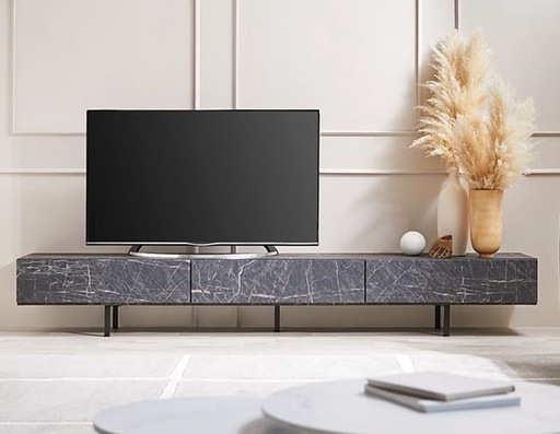 LOWYA テレビボード 240cm大川家具 国産ブラック