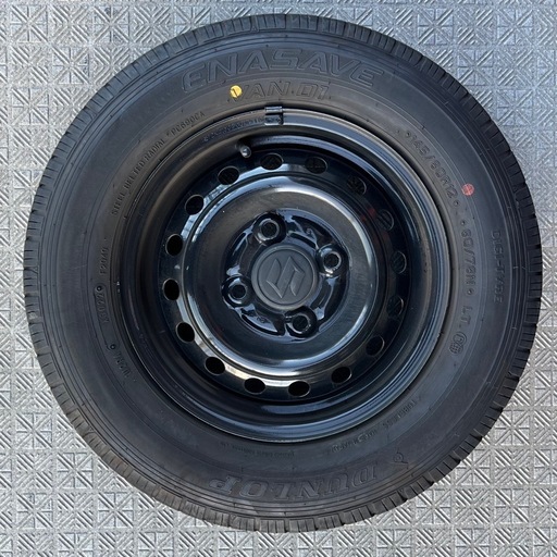 145/80R12 80/78N LTタイヤてっちんホイール4本セット