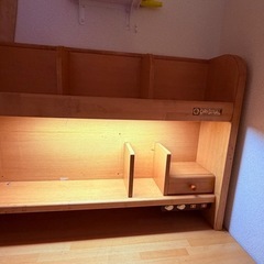 勉強机　デスク　コンセント照明付き　の画像