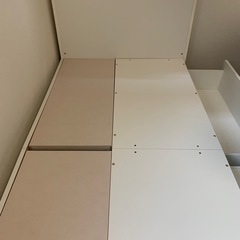 ニトリ　引き出し収納付きベット（シングル）の画像