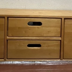 2月中旬頃までで受付終了　ベンチチェスト　引き出し付き　収納　天然木のやさしい風合ふんわりクッション付き　１台二役！すっきり収納できるベンチ。の画像