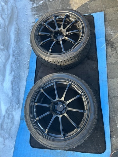 ADVAN Racing RSII 冬タイヤ付き 