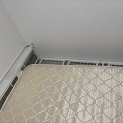 ニトリ　シングルパイプベッド白　2017年の画像