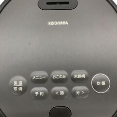 A-1228【リユースのサカイ野々市店】炊飯ジャー 黒 アイリスオーヤマ RC-MGA30 2024年※動作チェック＆クリーニング済みの画像