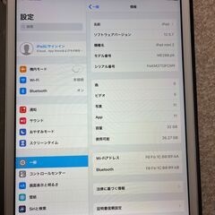 iPad mini2 32GB Wi-Fiモデル 純正カバー付 スペースグレーの画像