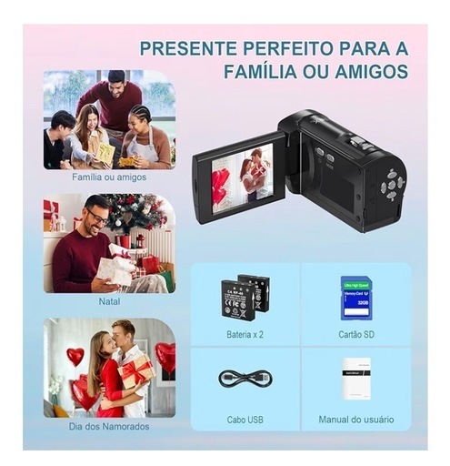 ビデオカメラ 2.7K 16 倍デジタルズーム 2.8インチ 卒業式 卒園式