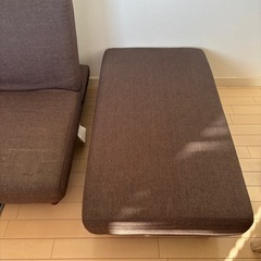 オットマン付き　ソファーベッド  2-3人用の画像