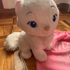 未使用品　マリー　ぬいぐるみ　巾着バックの画像