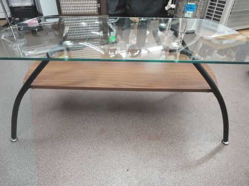 センターテーブル (シスコ9550TP ) ニトリ ガラステーブル ミドル