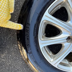 BRIDGESTONE NEXTRY 145/80R13 JDC 2622 ラジアルタイヤ　13インチ　アルミホイールの画像