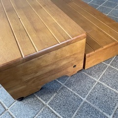 中古品　アロン化成 安寿 木製玄関台 60W-30-2段 の画像