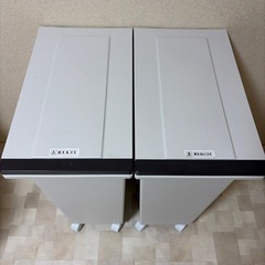 無印良品45L蓋付きゴミ箱コロ付きの画像