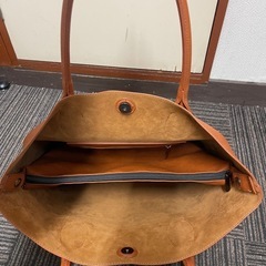 RASH フェイクレザー トートバッグ ブラウン 茶色 肩掛け　小バッグの画像