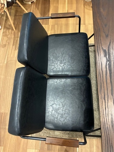 お値下げ‼️LOWYAダイニングテーブルセット 幅140cm 4人 ヴィンテージ風