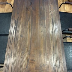 お値下げ‼️LOWYAダイニングテーブルセット 幅140cm 4人 ヴィンテージ風の画像