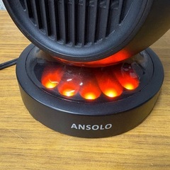 ANSOLO  セラミックヒーター 電気ストーブ 小型 自動首振り 速暖 大風量 0125-09の画像