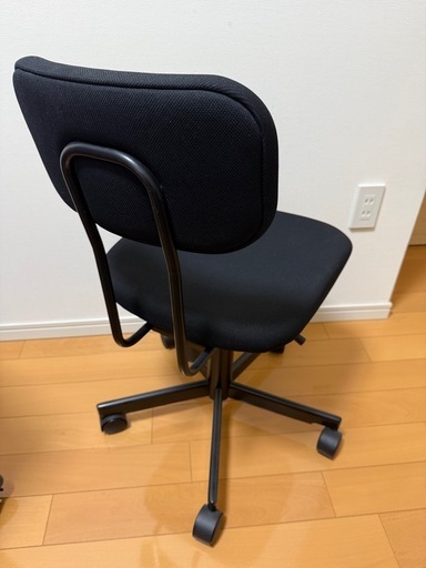 未使用】無印良品 ワーキングチェア 黒｜説明書付き・廃番モデル (かめ