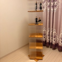 複数個可能　収納家具　回転棚　フィギュア棚　本棚の画像
