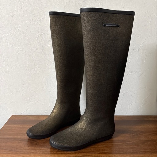 marimekko(マリメッコ) レインブーツ レディース 黒×白 -