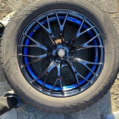 【18インチ】WedsSport SA20R スタッドレス付 225/60R18／ロックナット付の画像