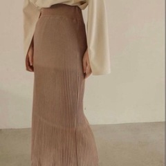 alumu Design Knit long skirtの画像
