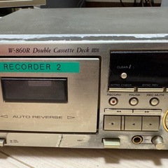  【TEAC/ティアック】 ダブルカセットデッキ　W-860Rの画像